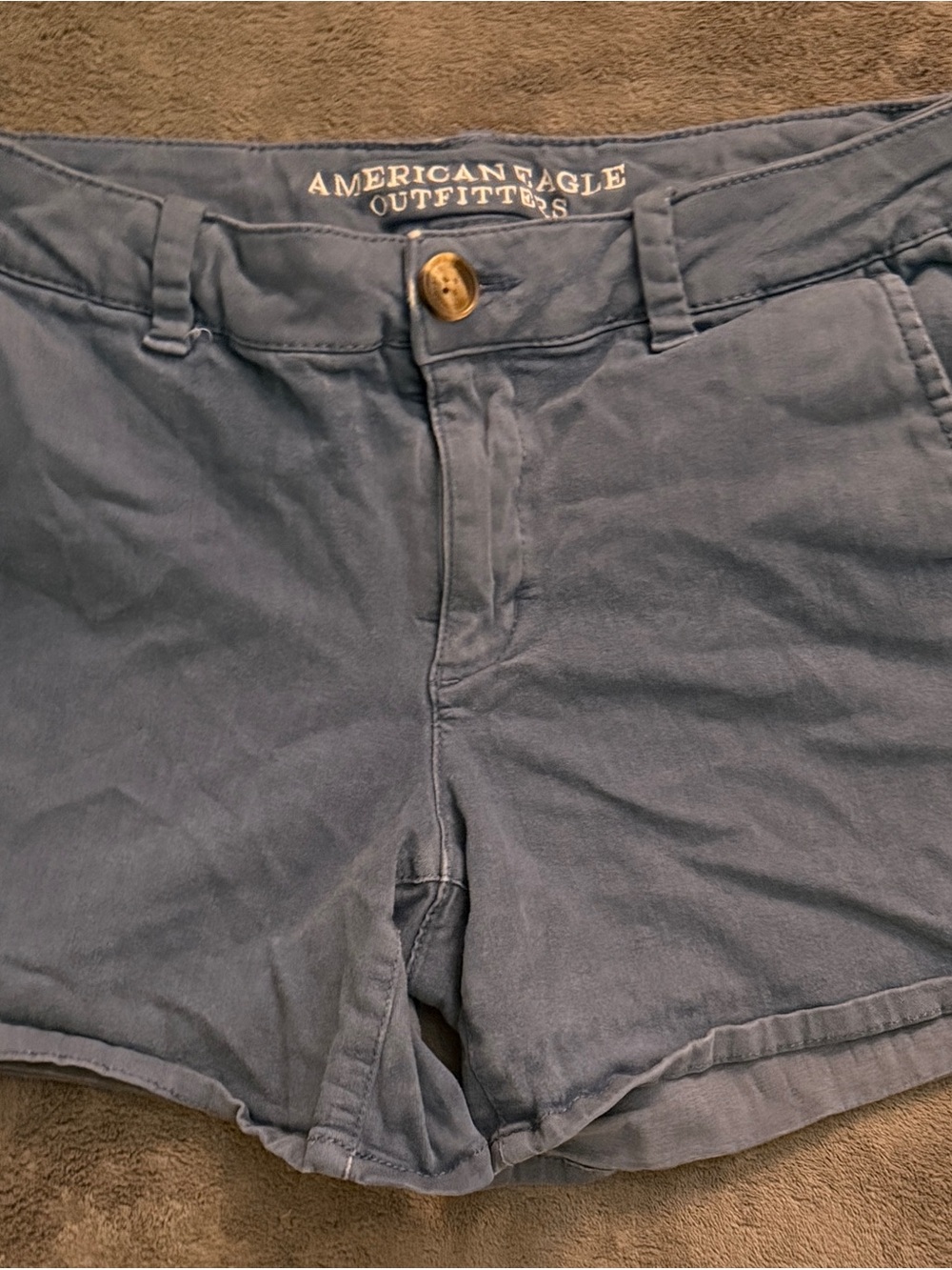 American Eagle Outfitters Women's Slate Blue Cargo Shorts